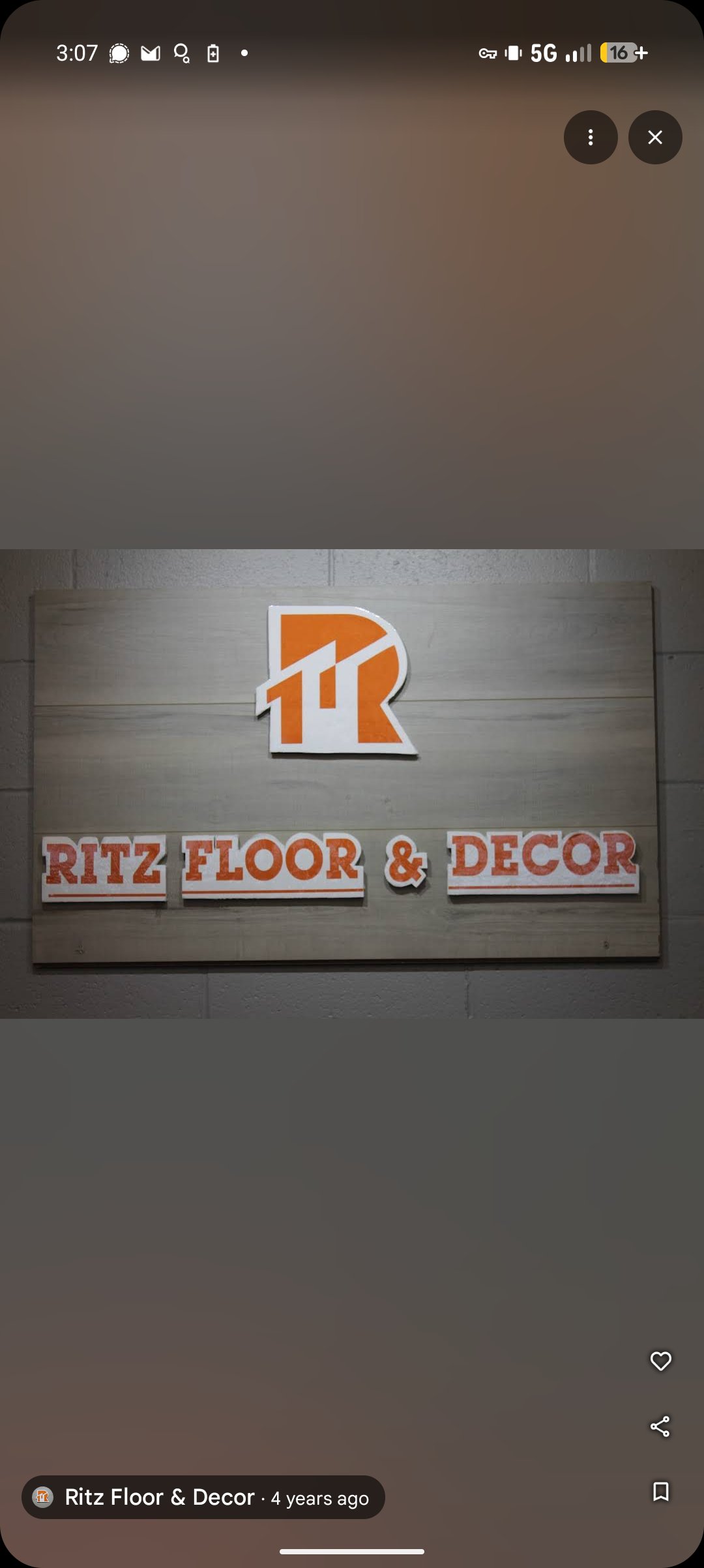 Ritz Floor & Decor sign